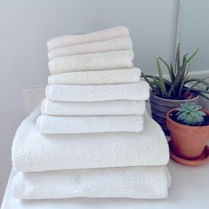 Hotel Collection White Microcotton Towel Bundle